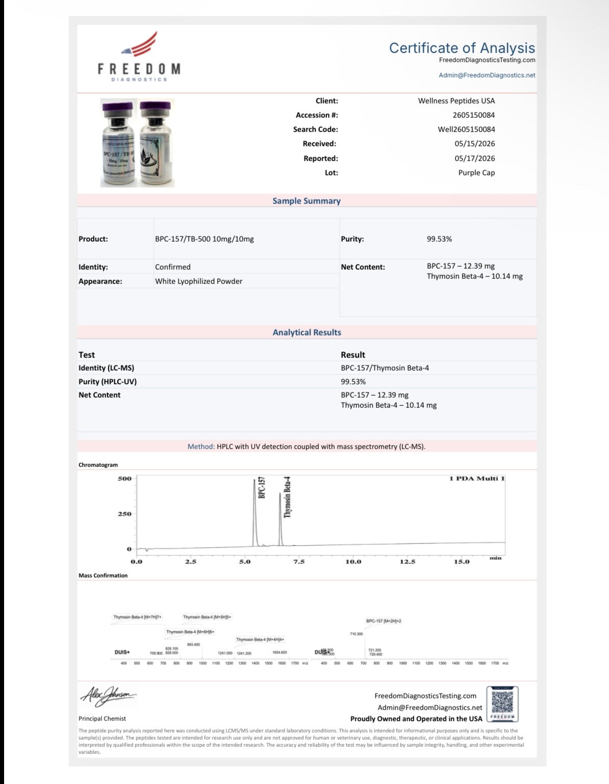 BPC-157/TB-500 10/10mg (Wolverine)