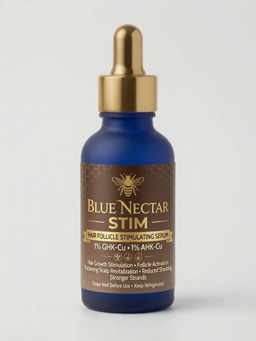 “Blue Nectar Stim” GHK-Cu (1%) + AHK-Cu (1%) Hair Serum